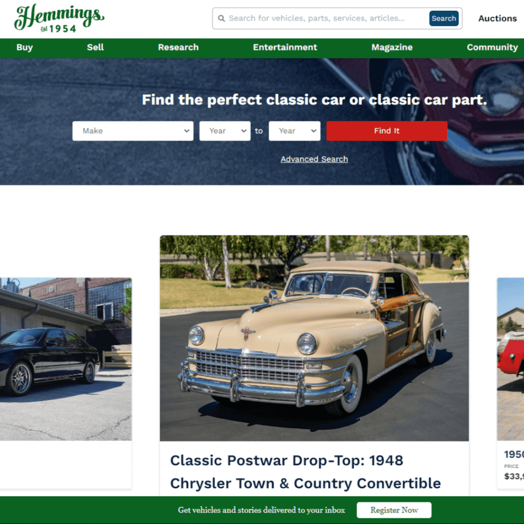 hemmings auto dealer websites