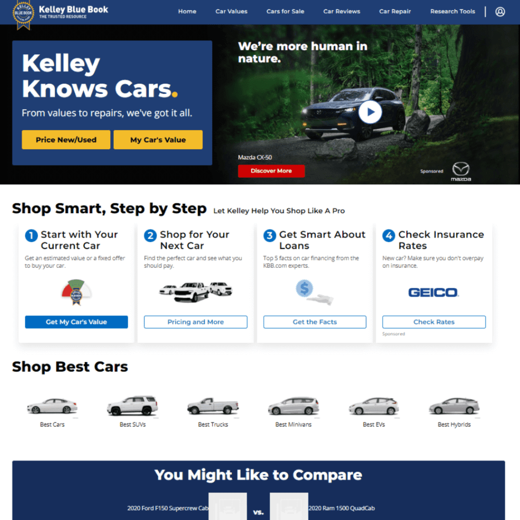 get quote for car kelley blue book