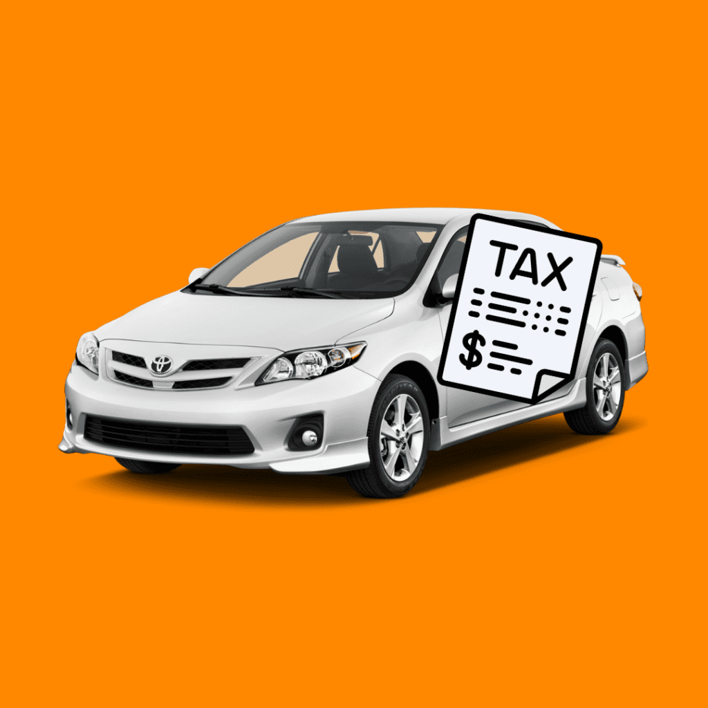 sales tax on leased car